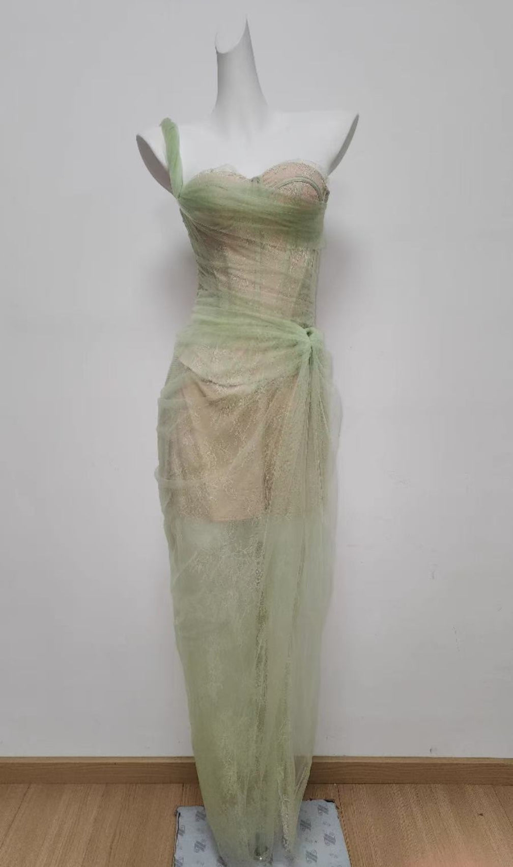 Anandi Mesh Corset Maxi Dress