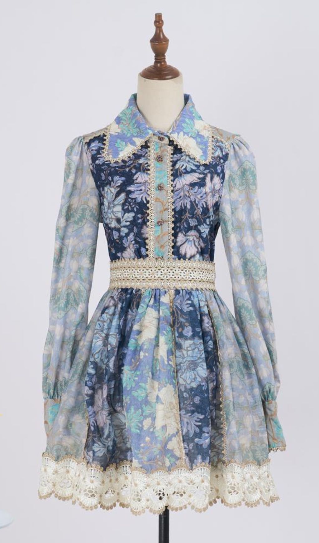 Gladys Printed Long Sleeve Shirt & Skirt Set