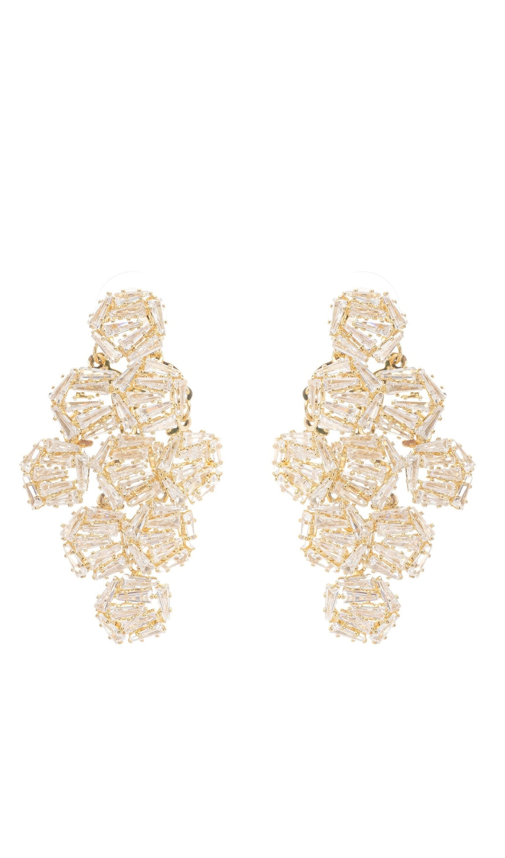 Ariane geometric crystal earrings