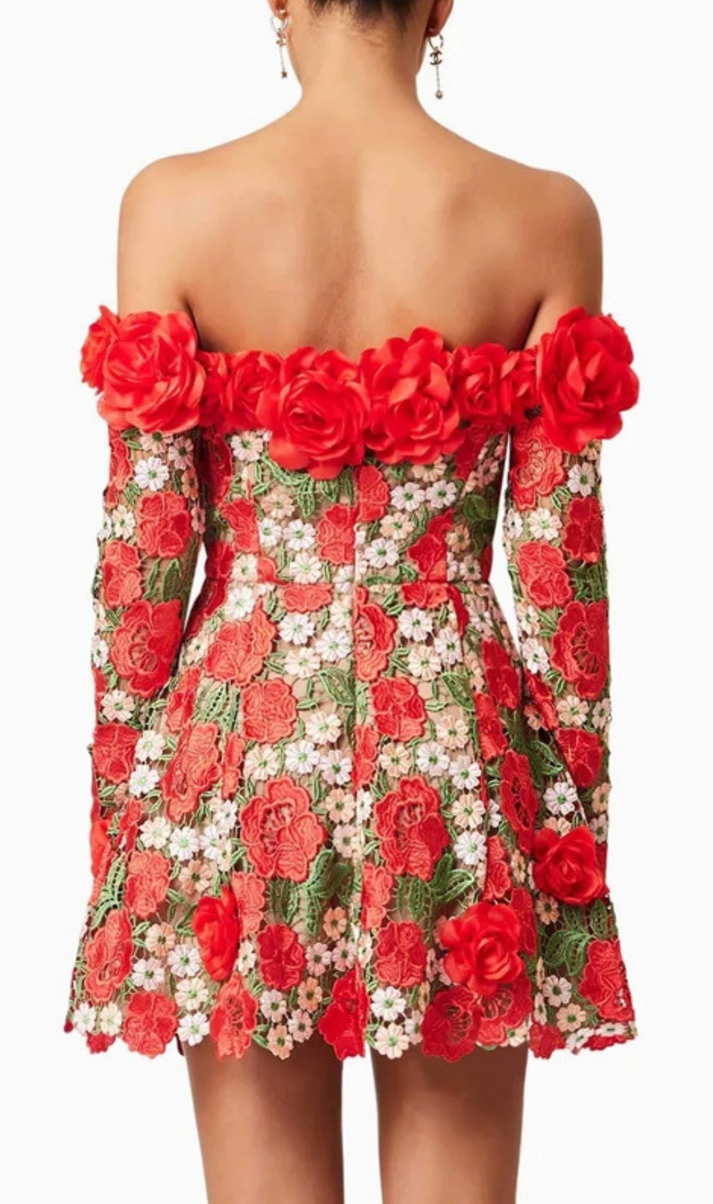 Ellasyn Flower Long Sleeve Mini Dress