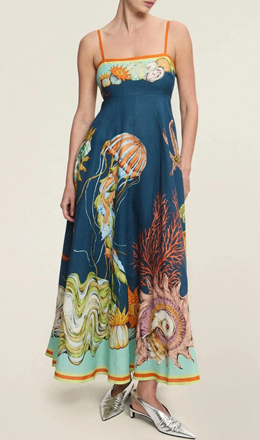 Ester Strappy Printed Maxi Dress