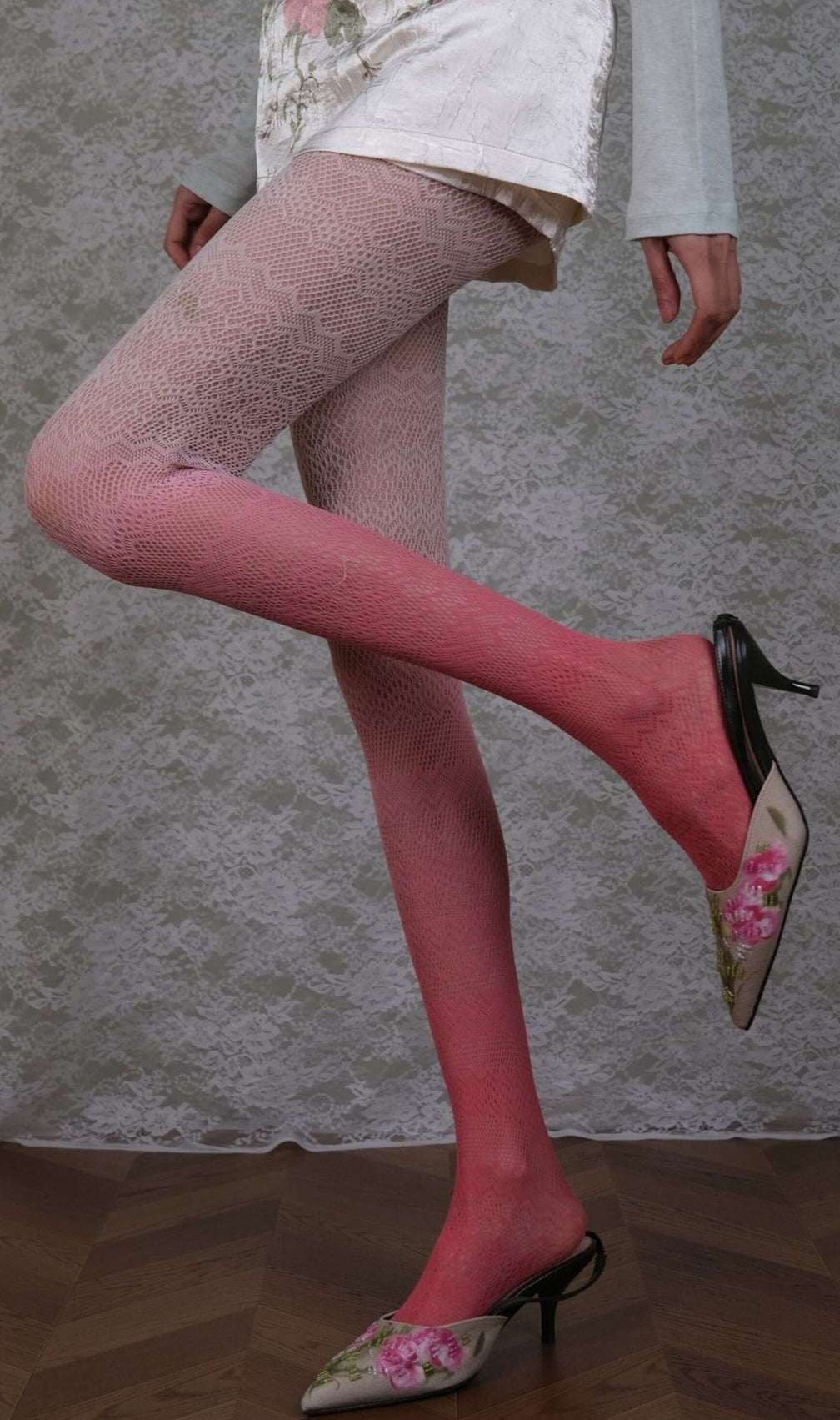 Pink Gradient Tights