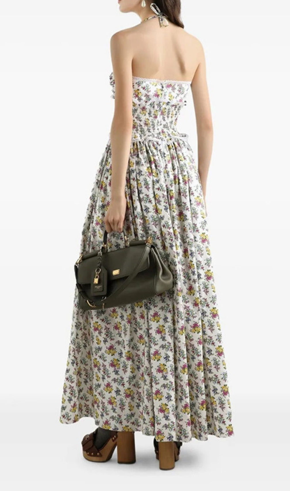 Kirtana Halter Floral Maxi Dress