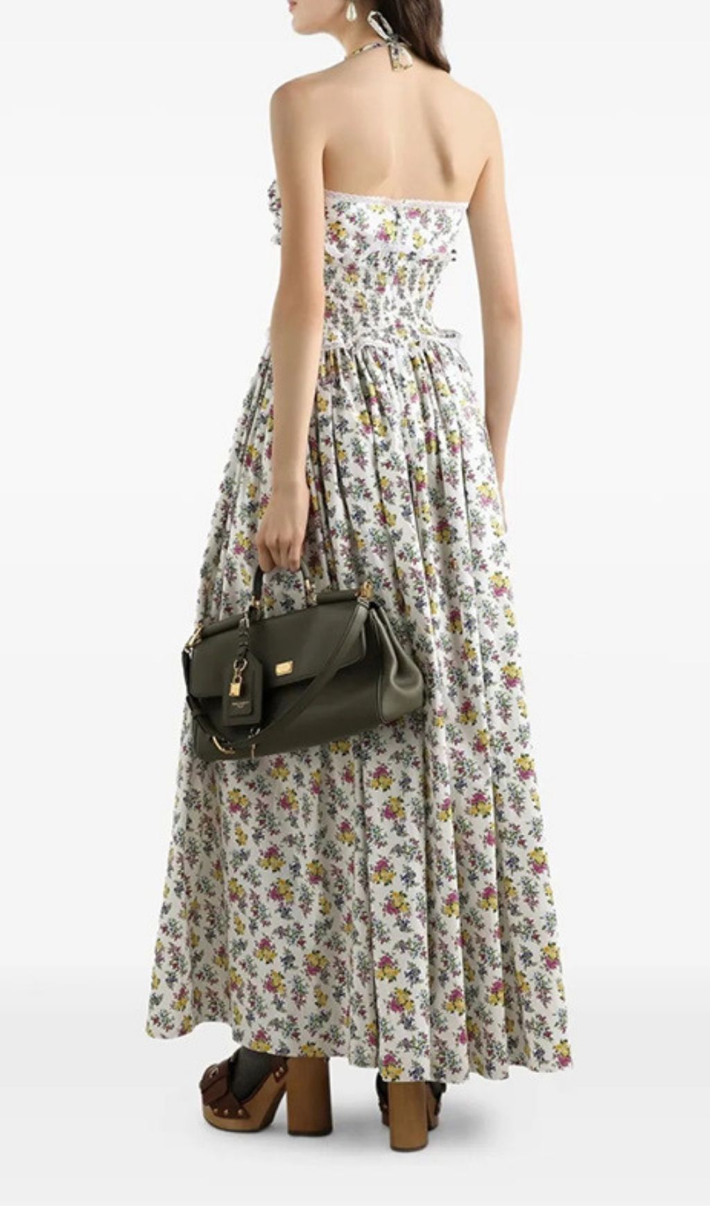 Kirtana Halter Floral Maxi Dress