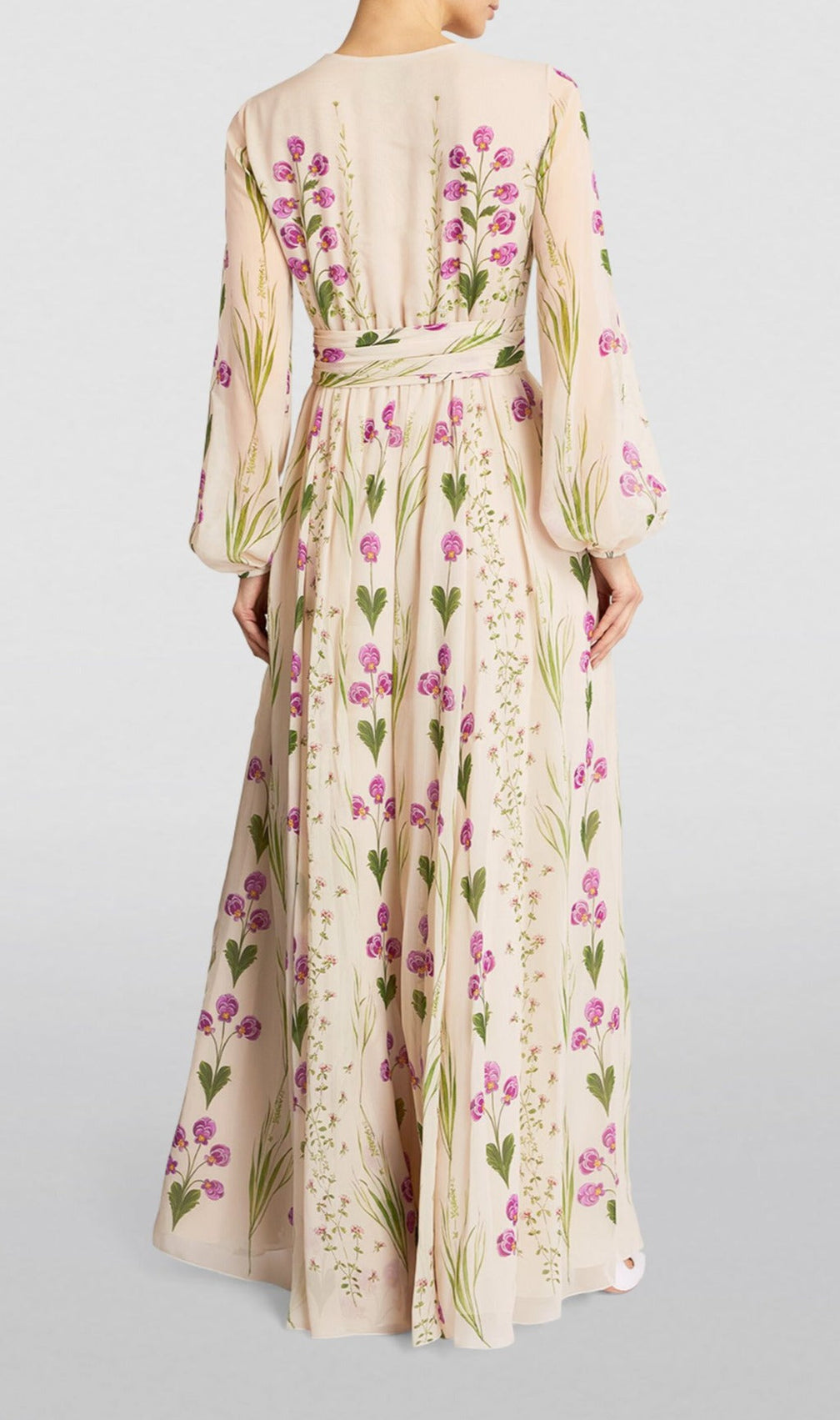 Ashlyn Silk Floral Maxi Dress