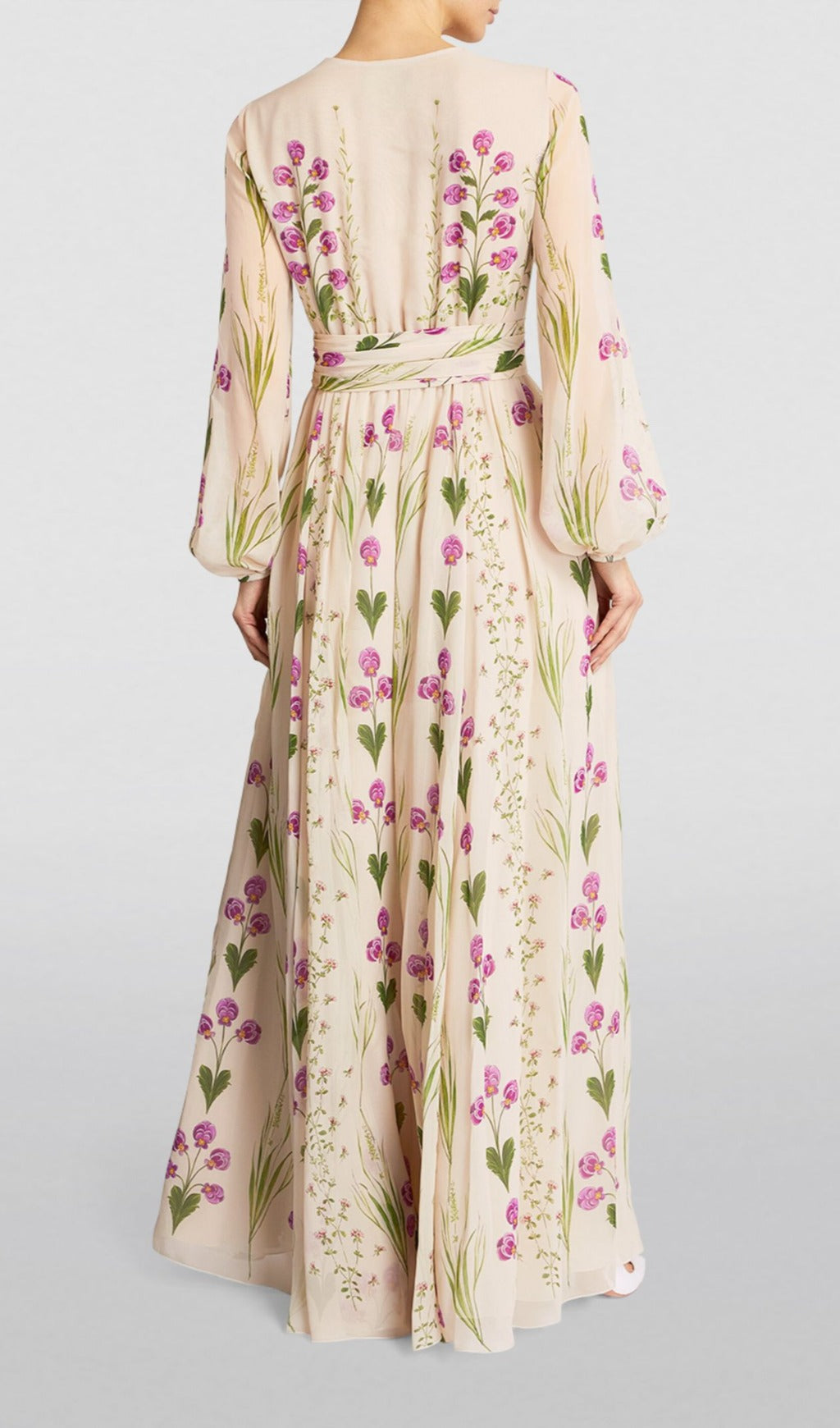 Ashlyn Silk Floral Maxi Dress