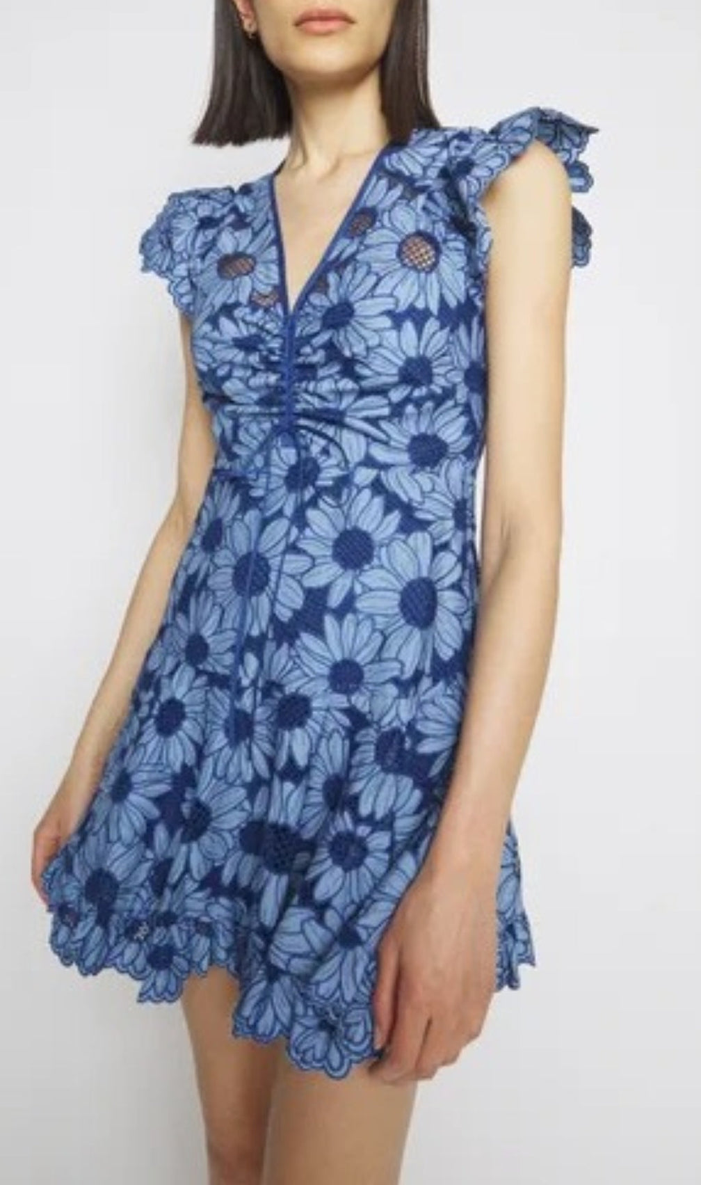 Annis Flower Printed Mini Dress