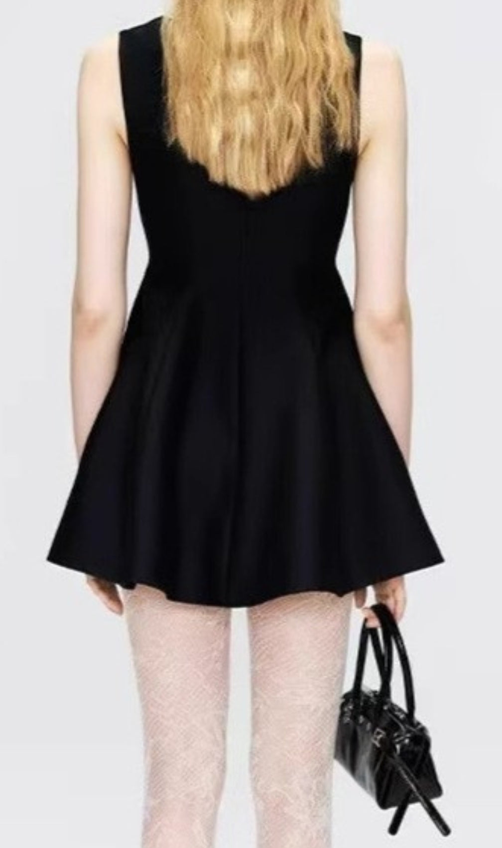 Daray Black Lace Sleeveless Mini Dress