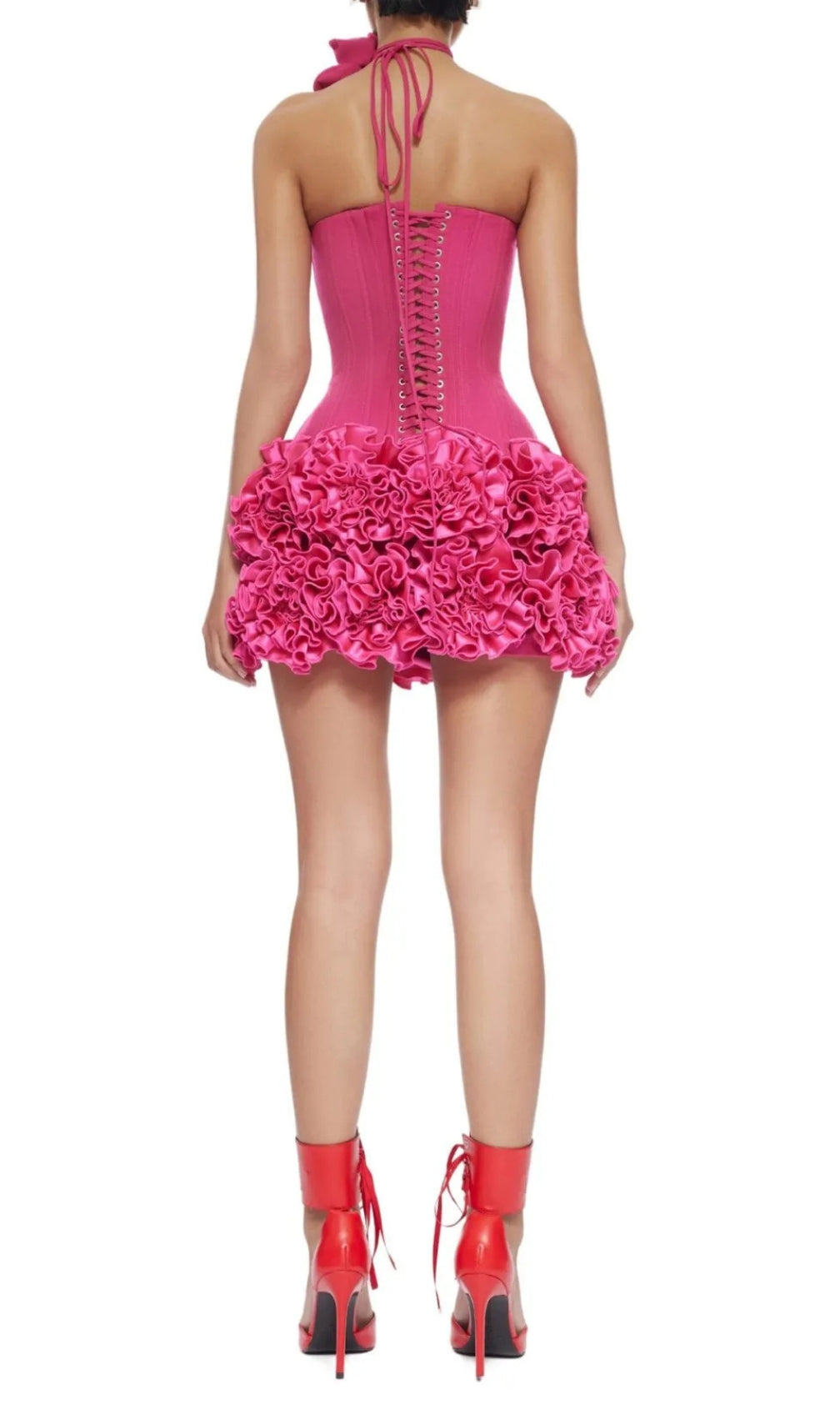 Clegg Pink Corset Flower Two-Piece Set