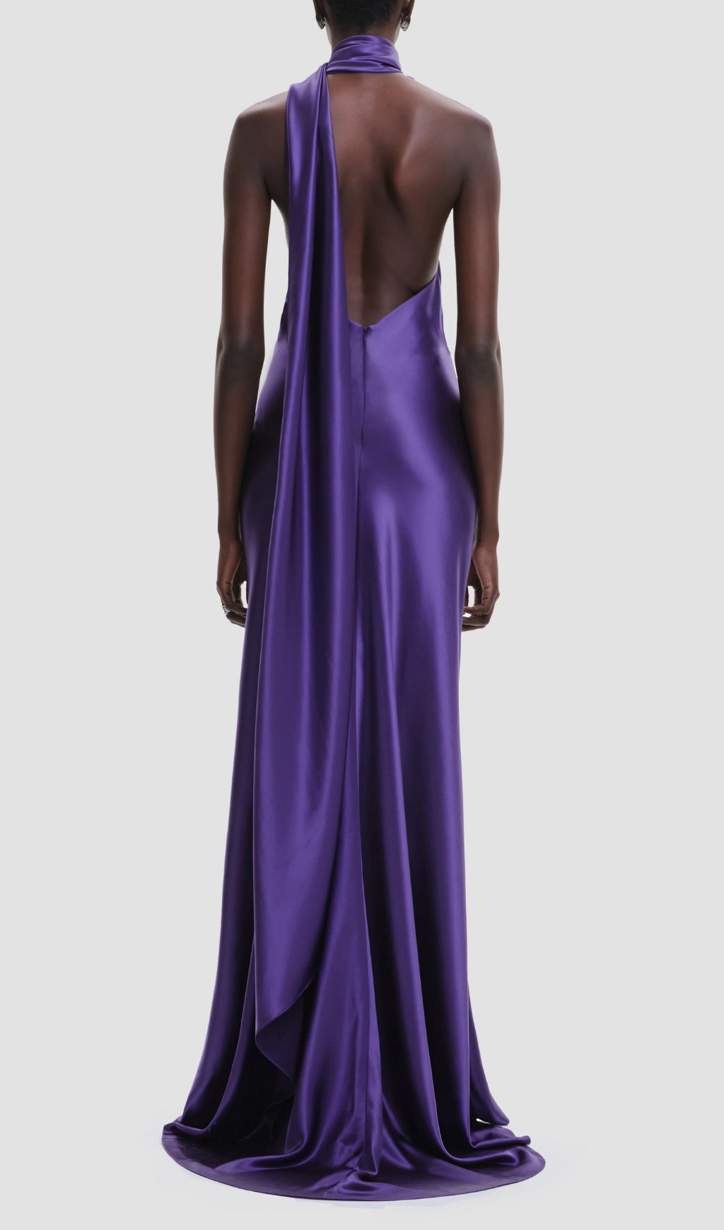 Carmelo Purple One-Shoulder Flower Maxi Dress