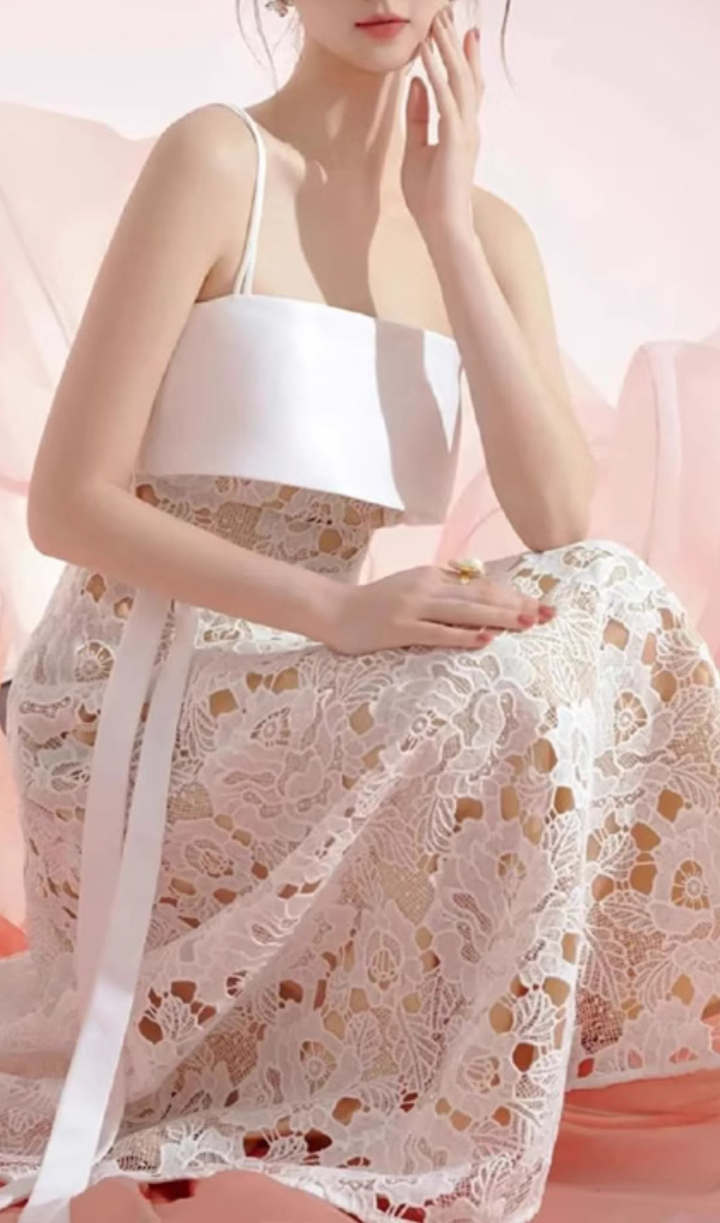 Ainara Embroidery Maxi Dress