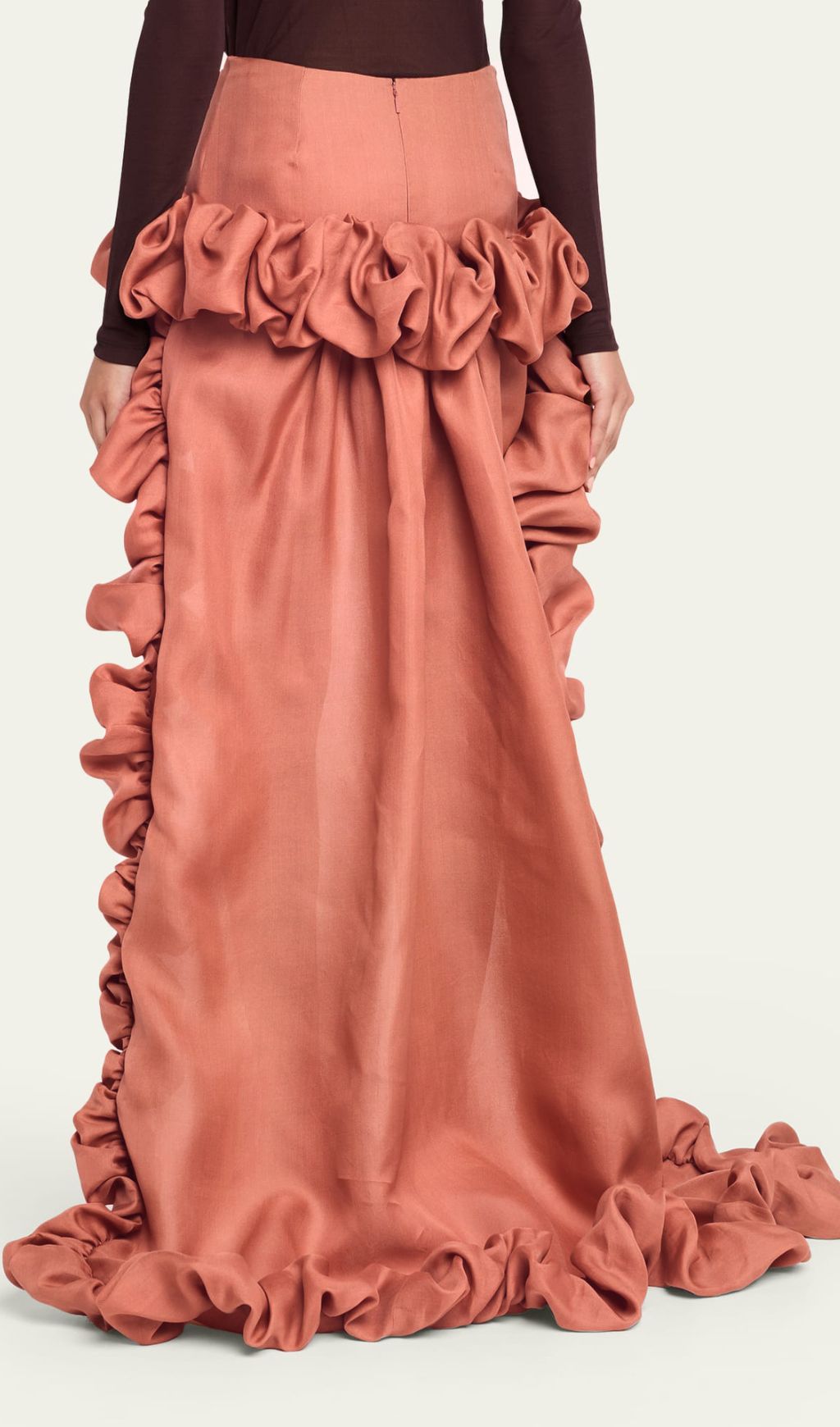 Jesper Dramatic Ruffle High-Low Maxi Skirt for Women