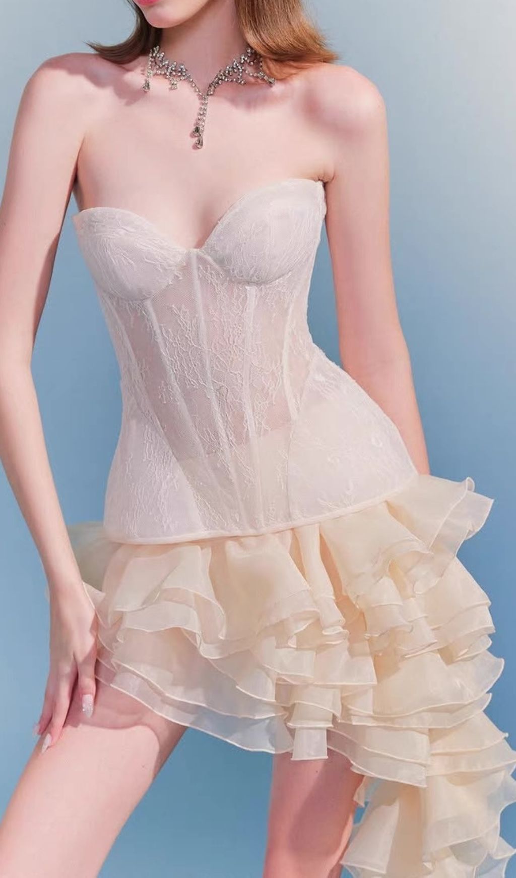 Fidelma Corset Lace Top & Cake Skirt