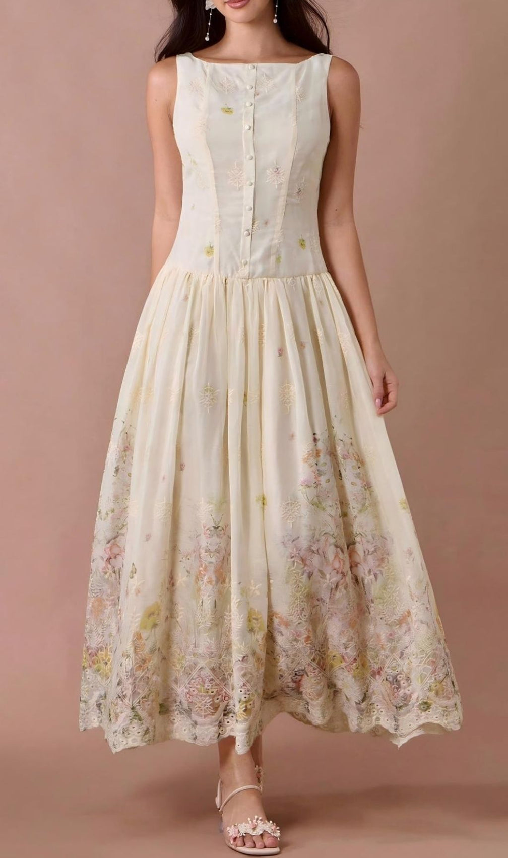 Lanai Sleeveless Printed Maxi Dress