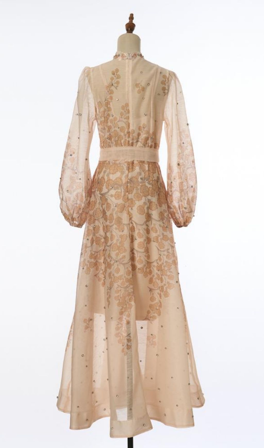 Karishma Romantic Floral Maxi Dress | Elegant Long Sleeve Button-Down