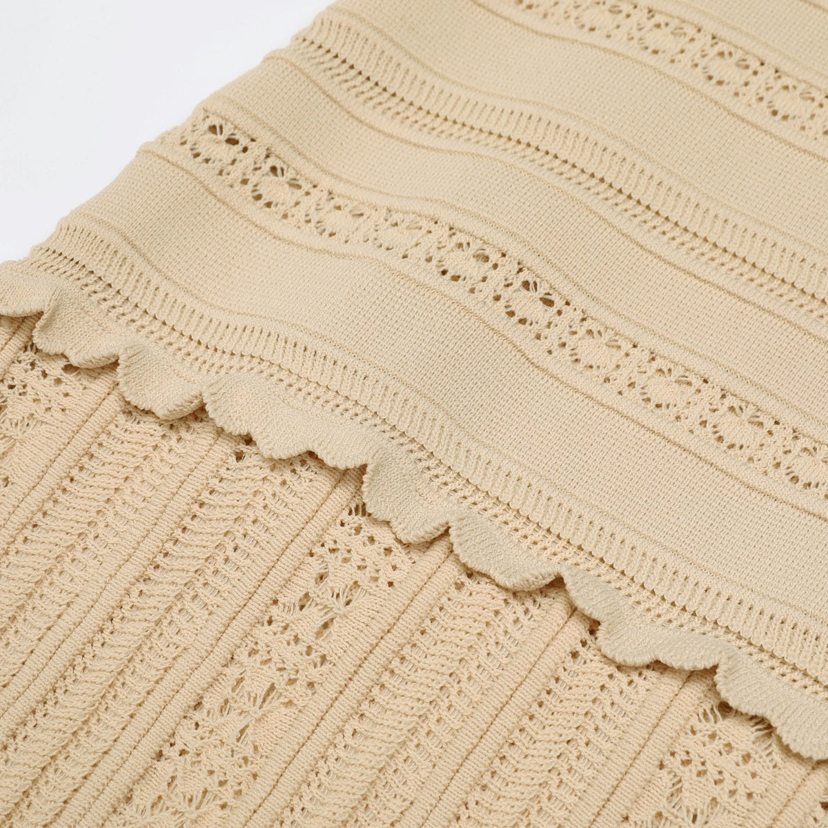 Kinsey Beige Knit Cardigan & Dress Set