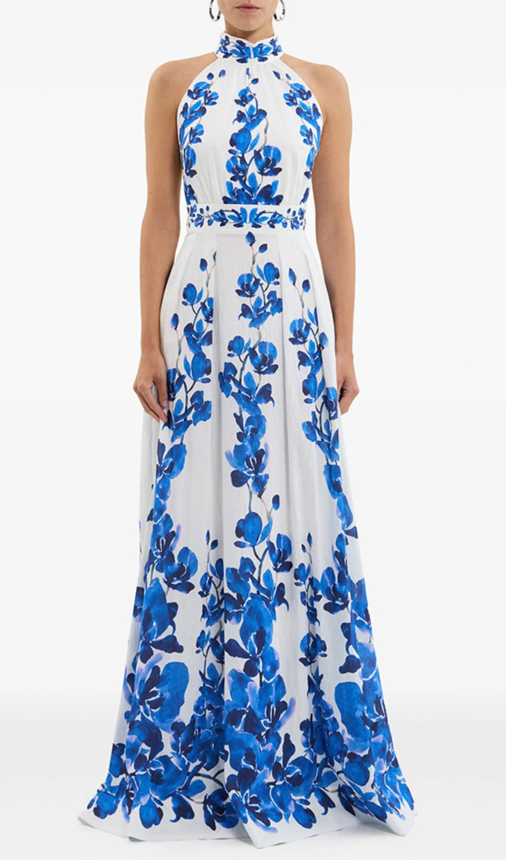 Enid Blue Printed Maxi Dress