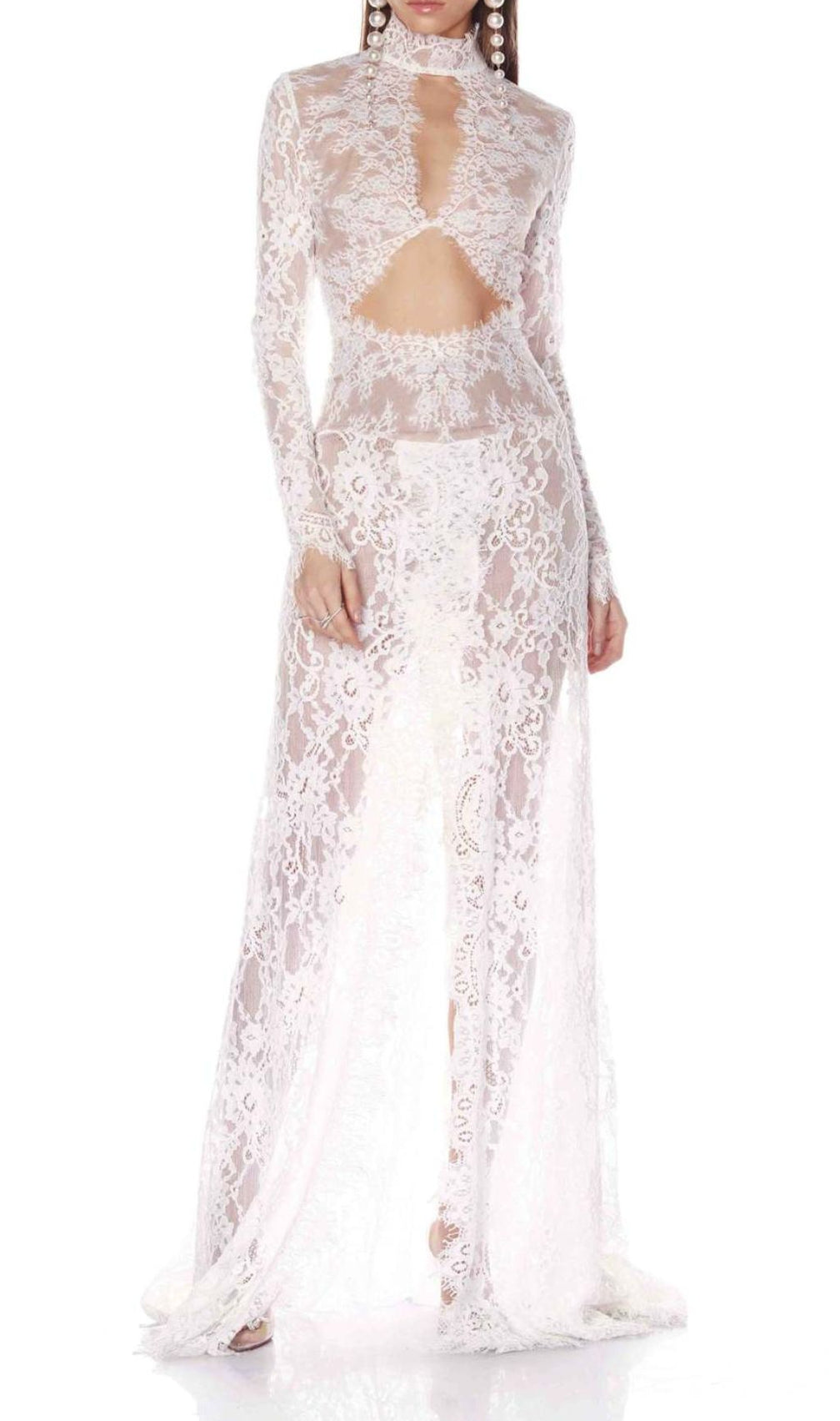 Faizah Lace Long Sleeve Maxi Dress