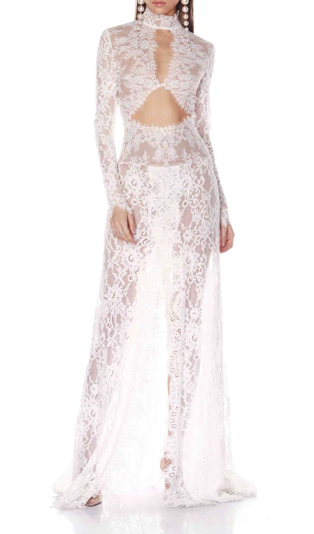 Faizah Lace Long Sleeve Maxi Dress