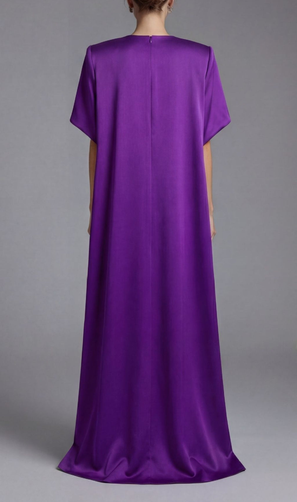 Kenisha Royal Purple Floral Embellished Maxi Gown | Elegant Evening Dress
