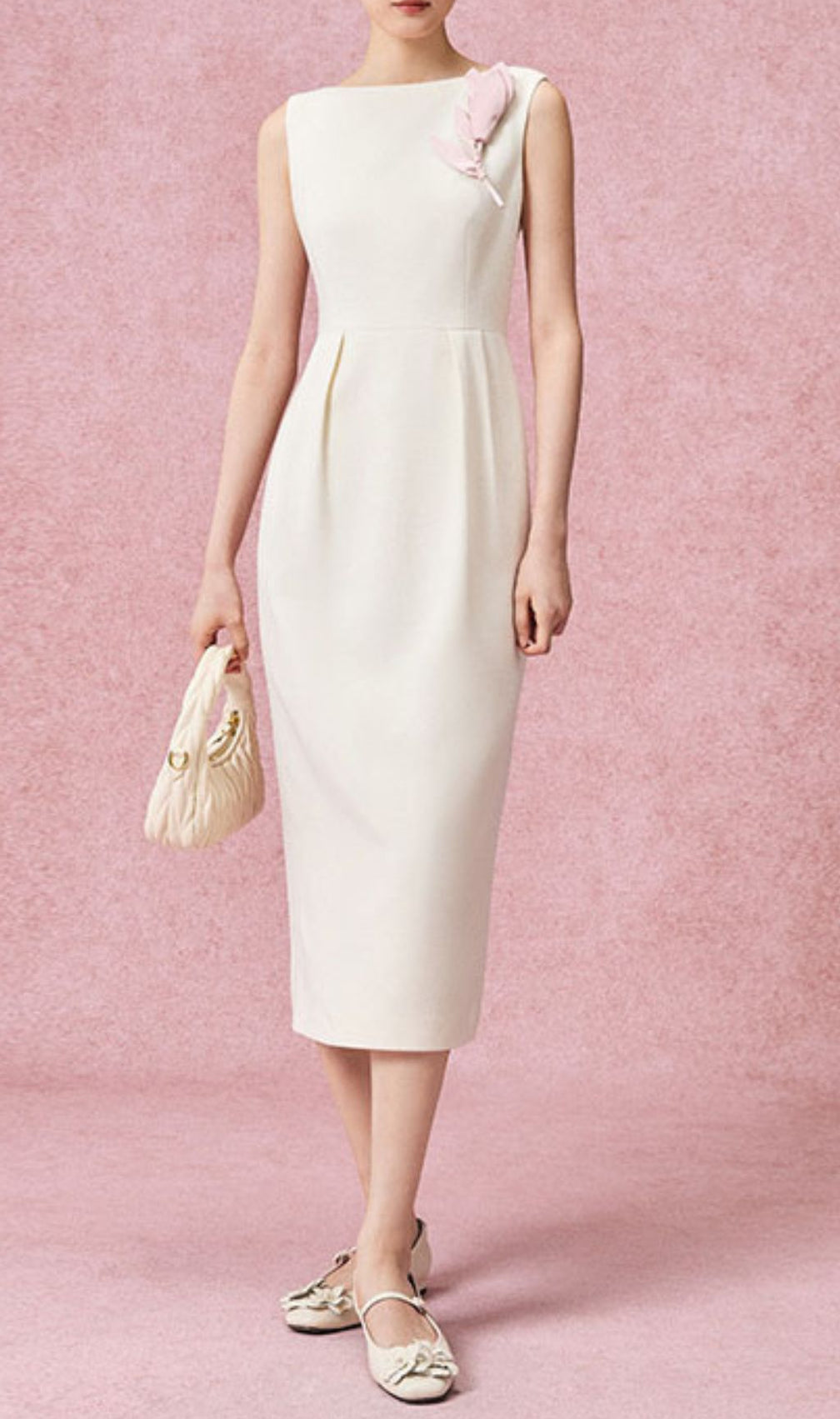 Geri Sleeveless Decor Midi Dress