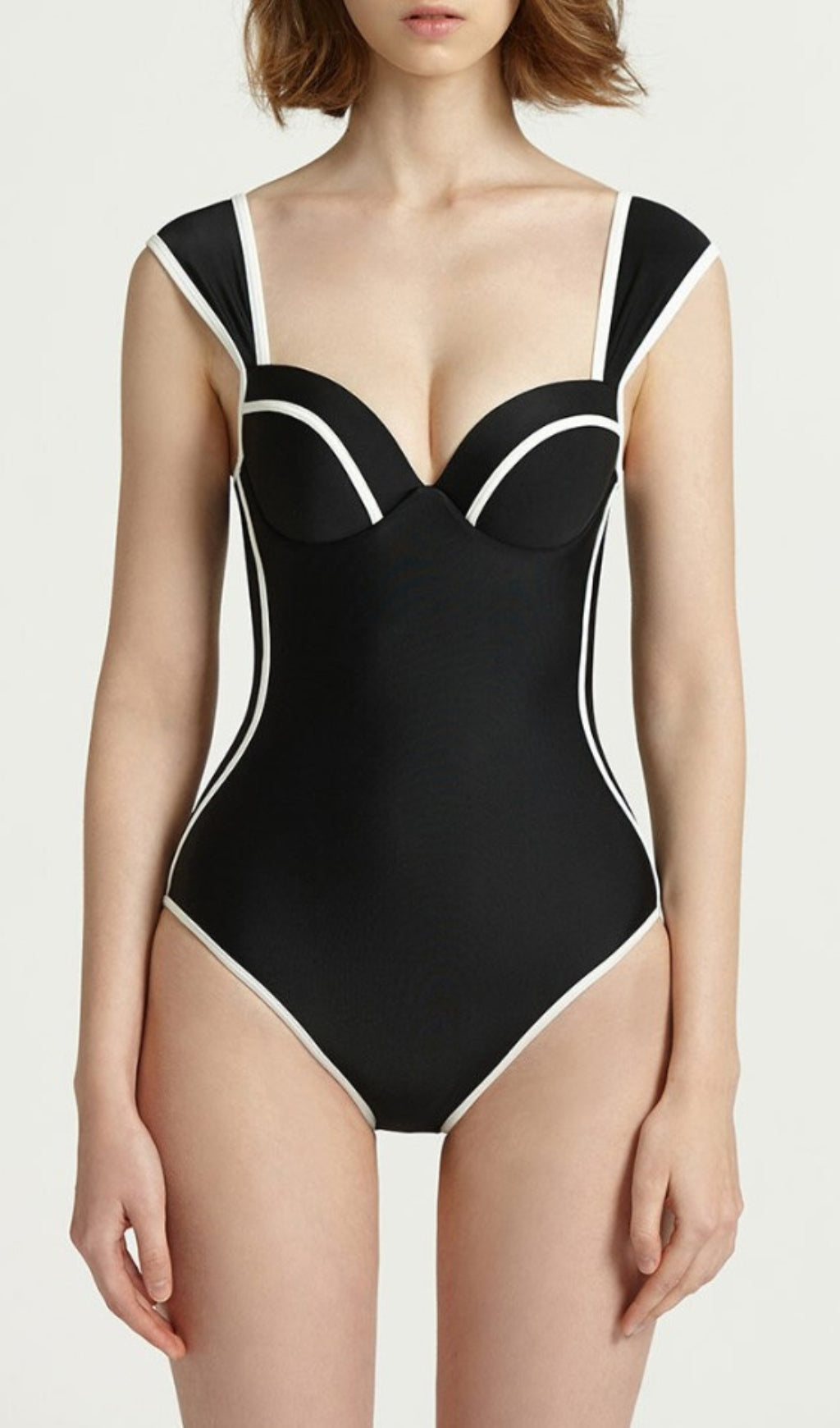 Darya Black One-Piece Swimsuit