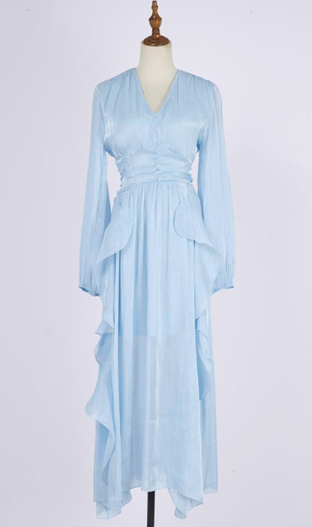 Ginger V-Neck Long Sleeve Maxi Dress