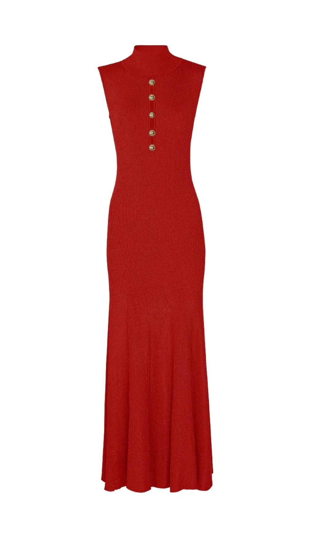 Karri Shimmer Ribbed Knit Sleeveless Maxi Dress