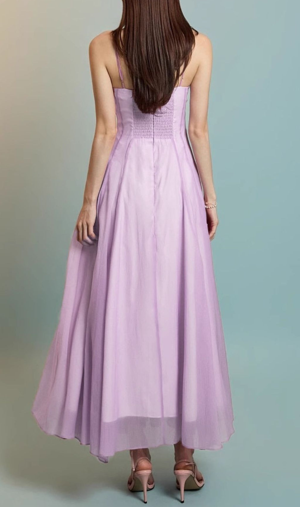 Fala Purple Strappy Maxi Dress