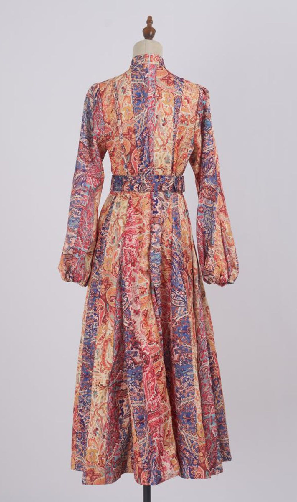 Glynis Printed Long Sleeve Midi Dress