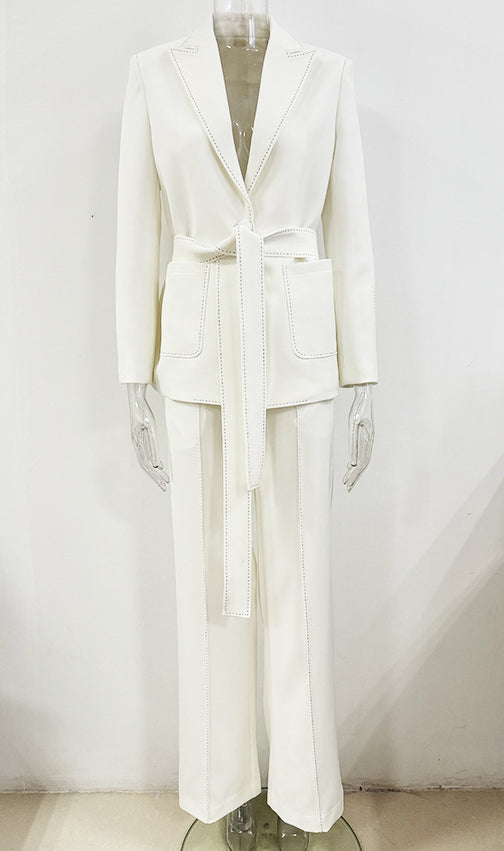 Cece Black Blazer Pants Set