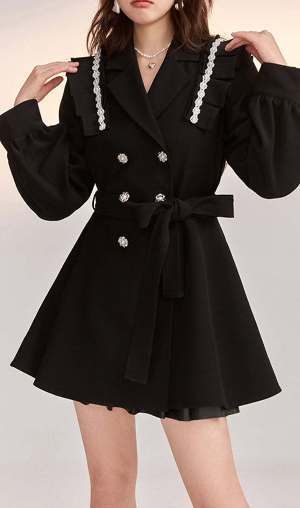 Akihiko Pearll Embellished Dress