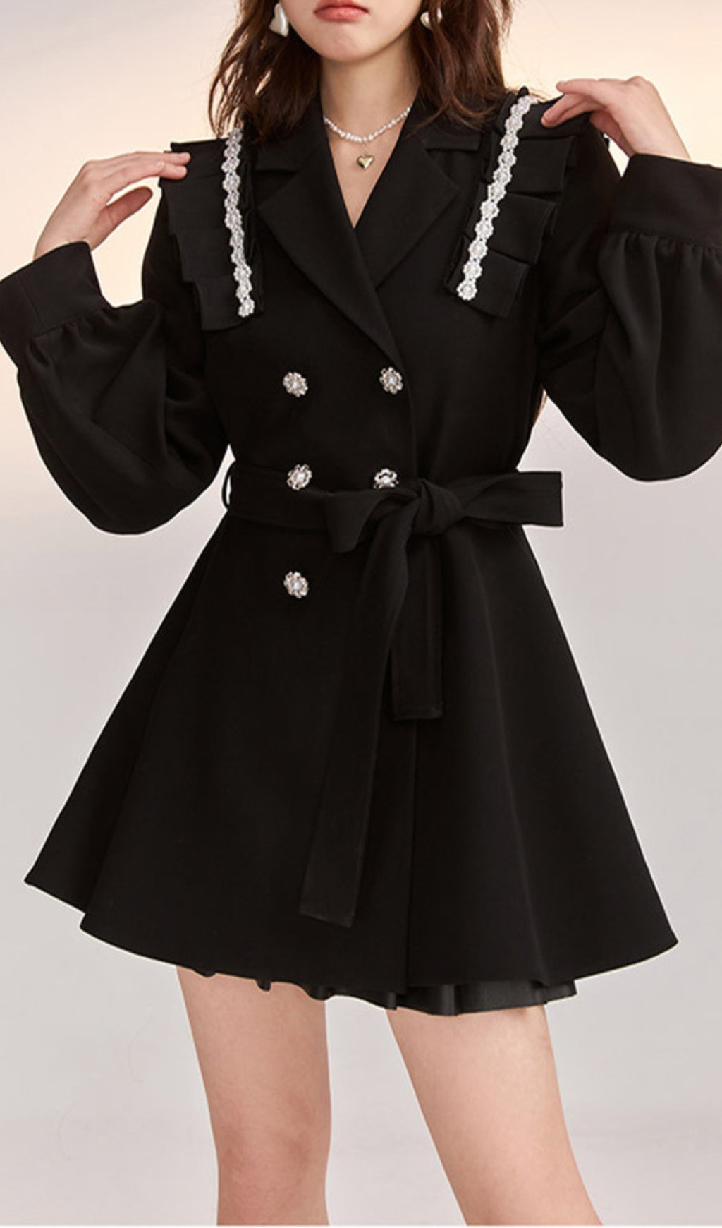 Akihiko Pearll Embellished Dress