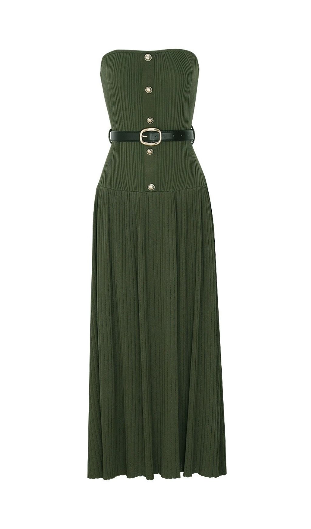 Karsen Strapless Ribbed Knit Maxi Dress - Sophisticated & Effortless Chic
