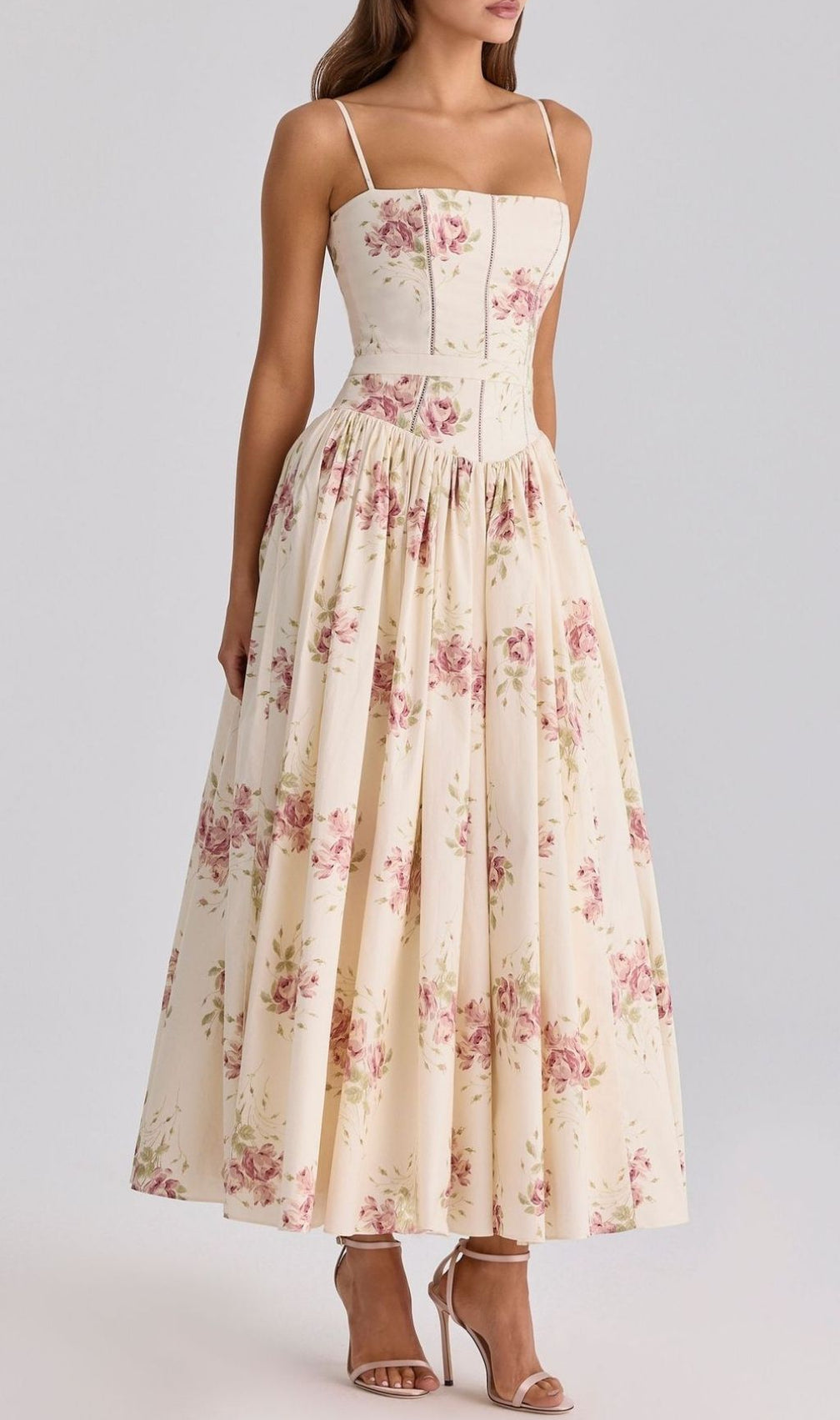 Laria Strappy Floral Maxi Dress