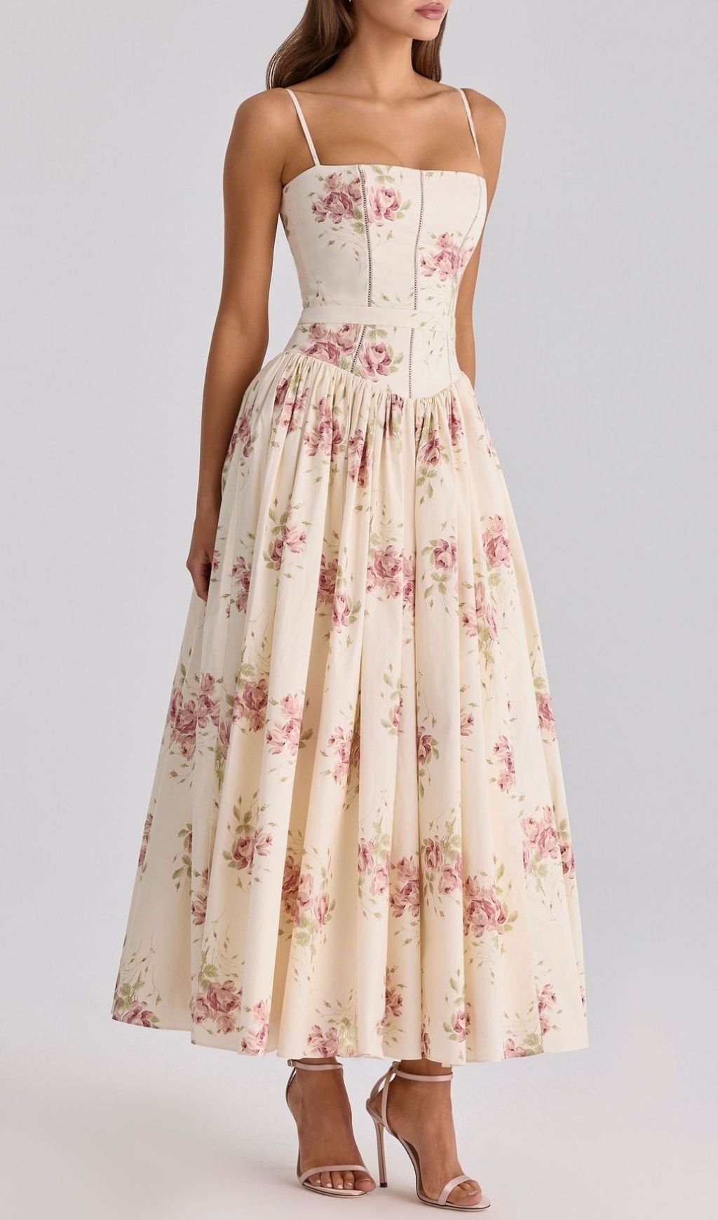 Laria Strappy Floral Maxi Dress