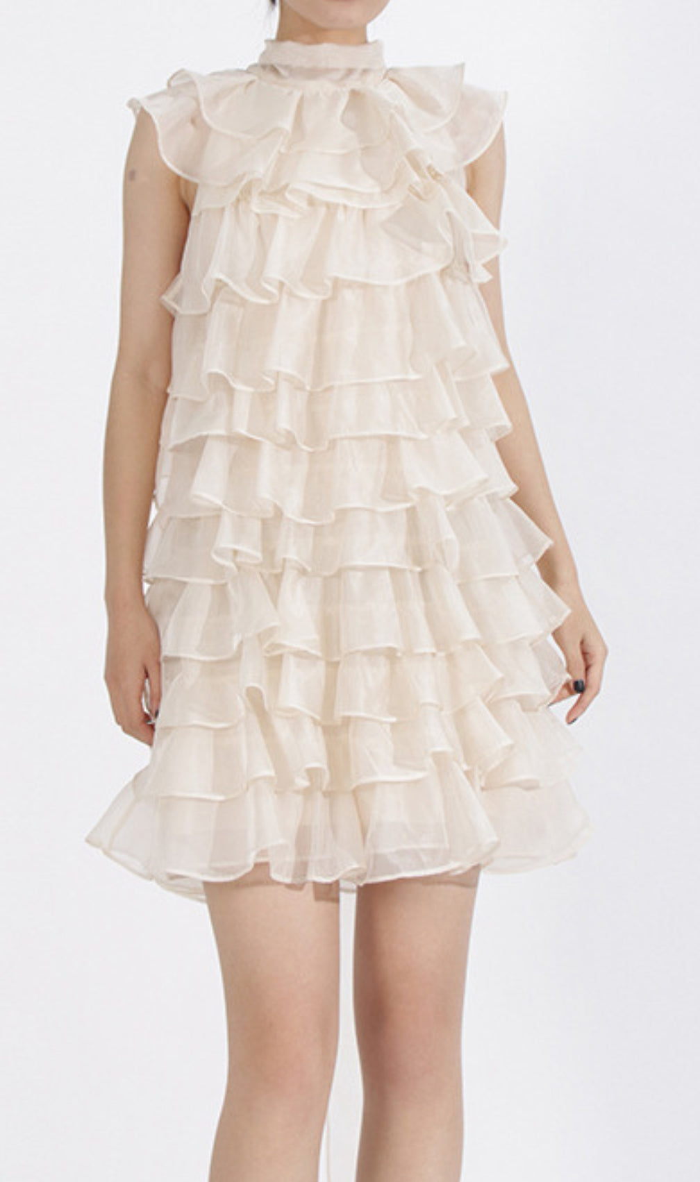 Duyen Sleeveless Ruffle Mini Dress