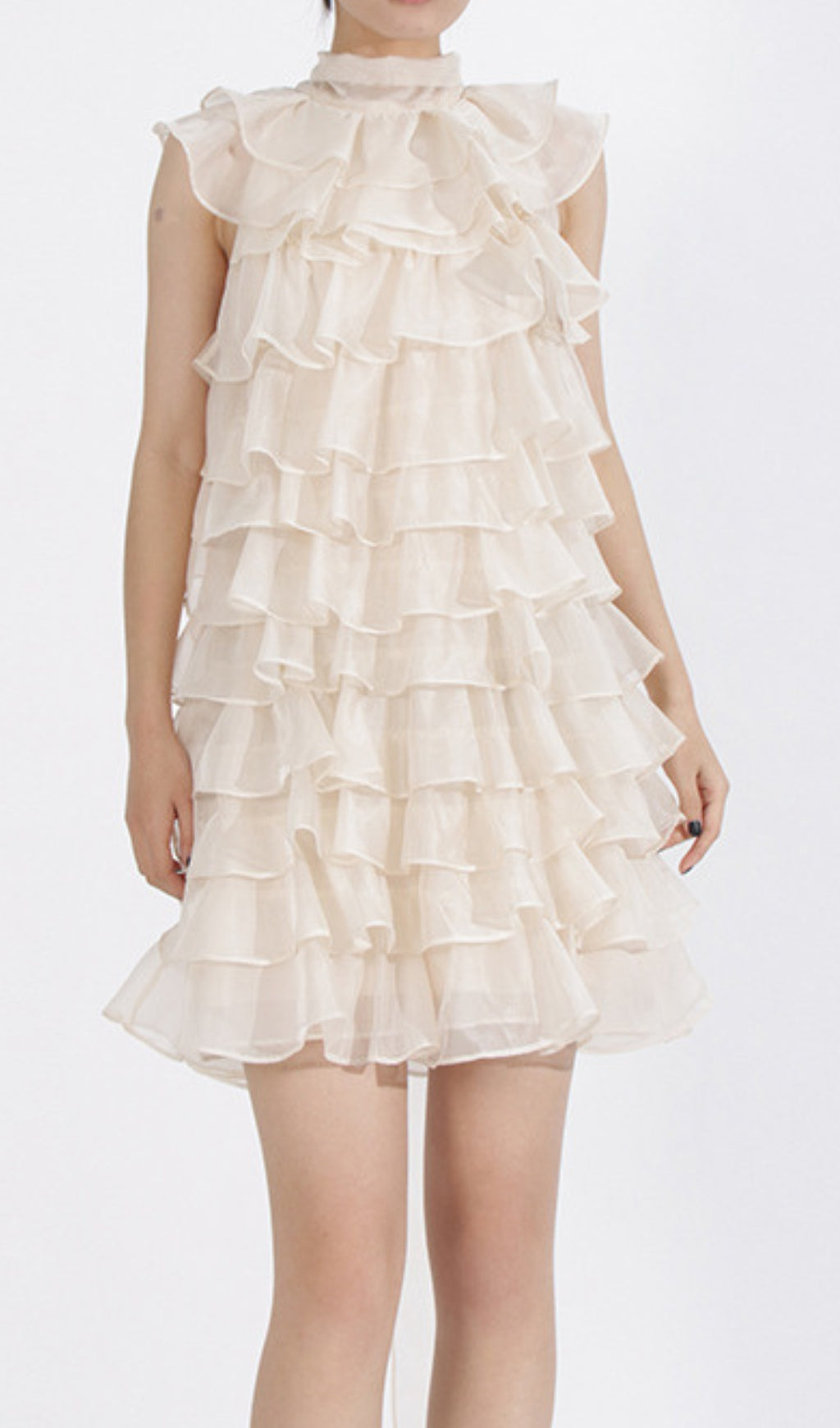 Duyen Sleeveless Ruffle Mini Dress