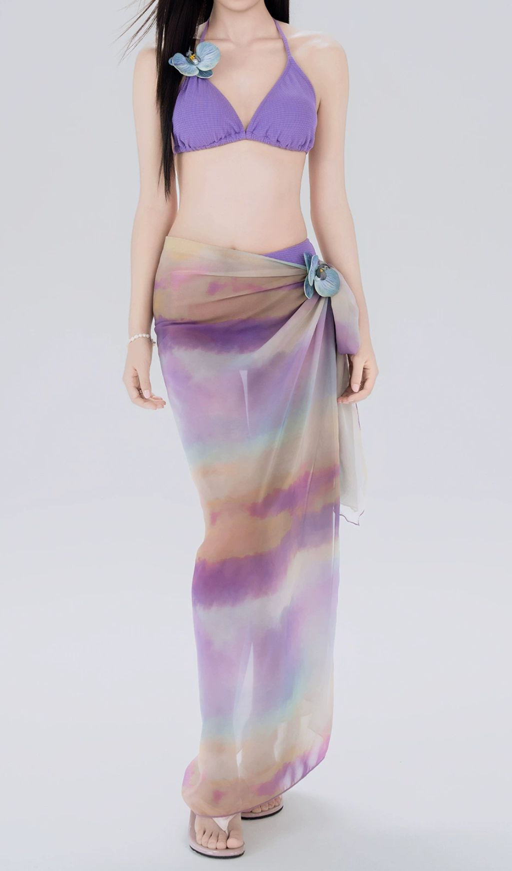 Fahri Embellished Bikini Three-Piece Set