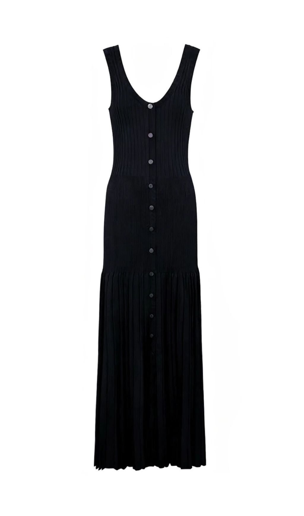 Jackie Black Ribbed Knit Maxi Dress & Cardigan Set - Effortless 2-Piece Style