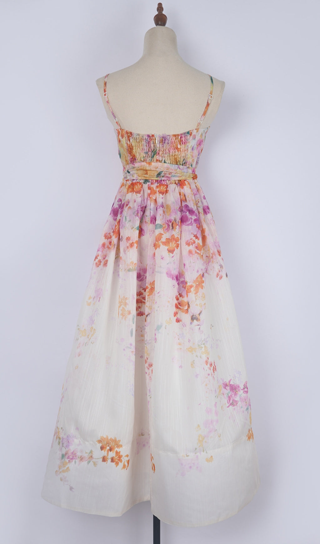 Desirie Floral Corset Midi Dress