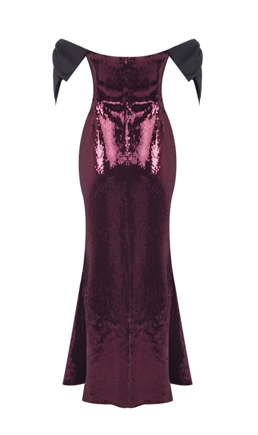 Jurek Sequin Off-Shoulder Bow Maxi Gown - Glamorous Formal Dress