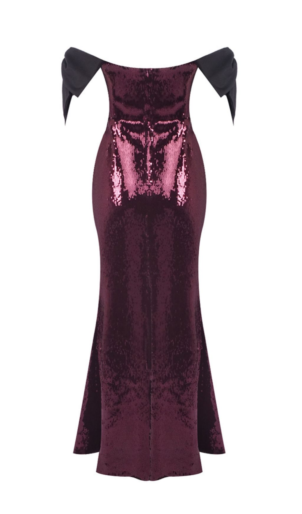 Jurek Sequin Off-Shoulder Bow Maxi Gown - Glamorous Formal Dress