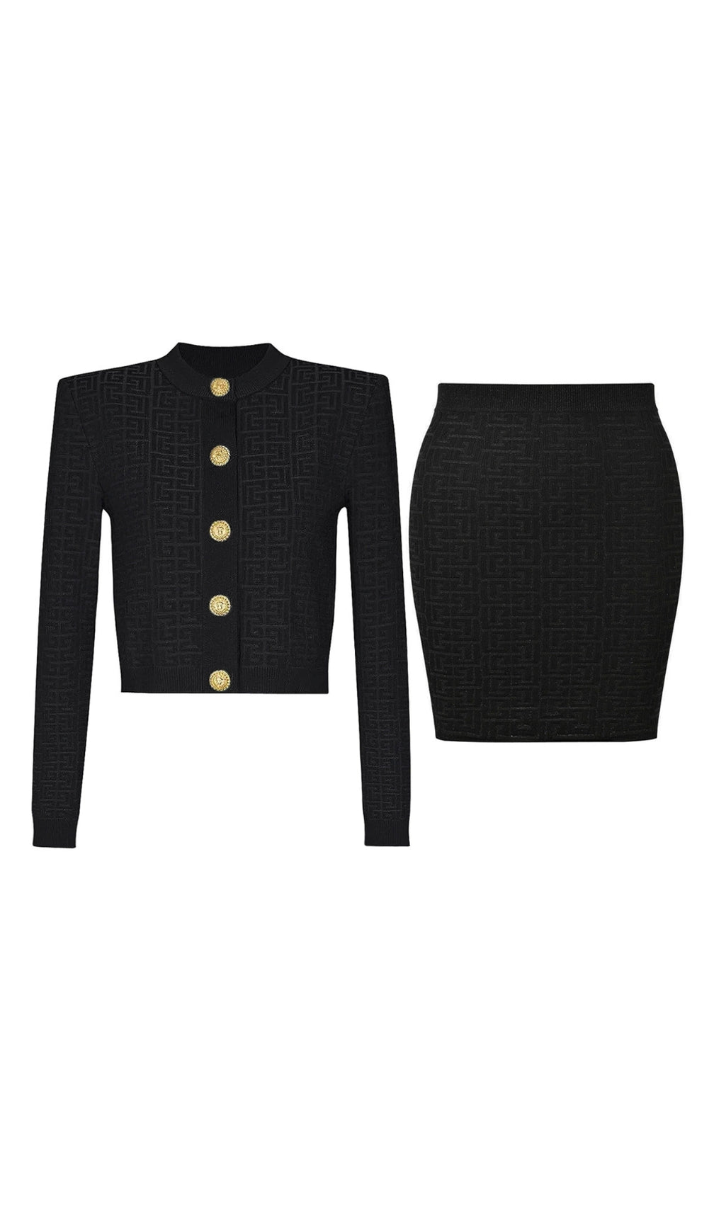 Enzo Knit Top & Skirt Set