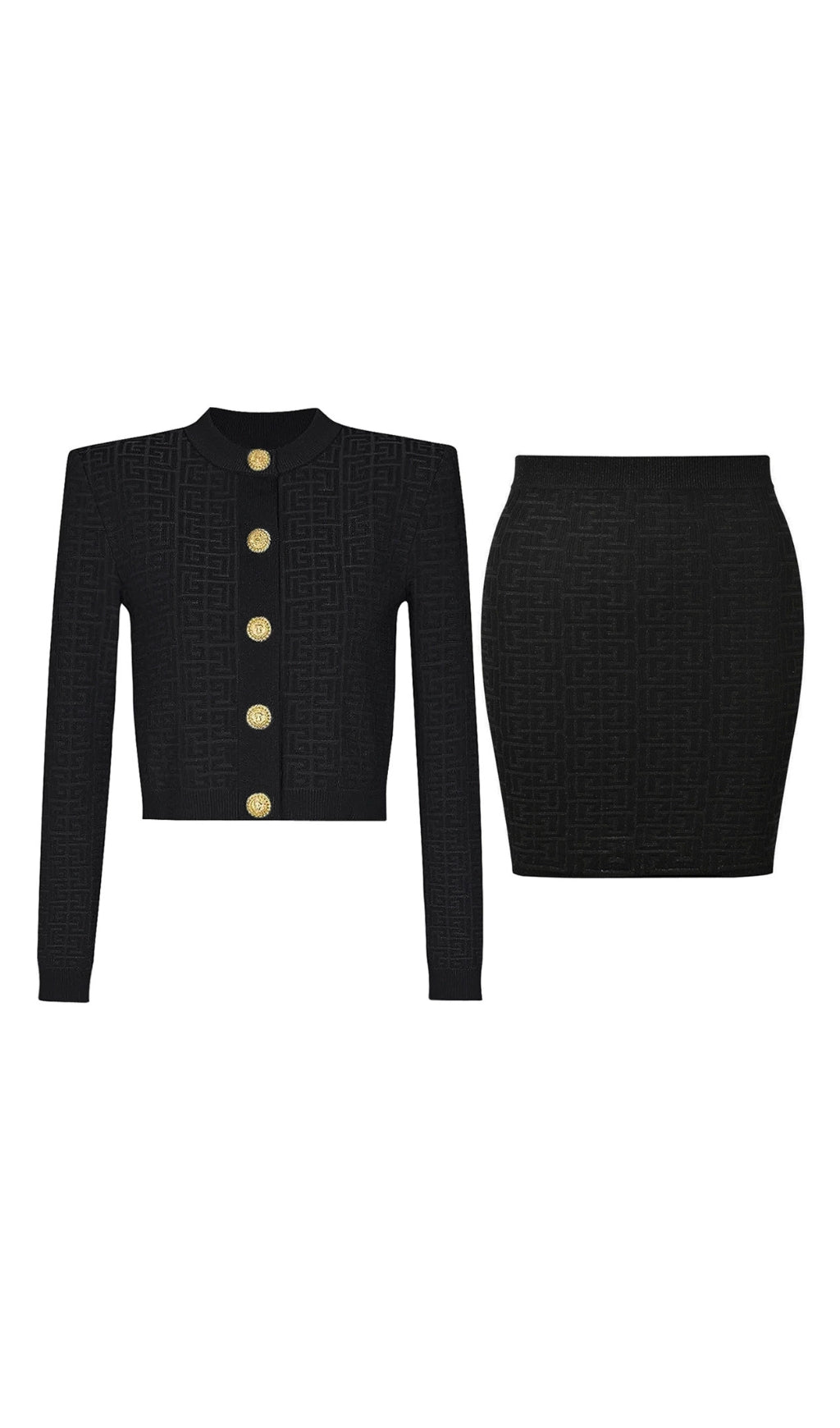 Enzo Knit Top & Skirt Set