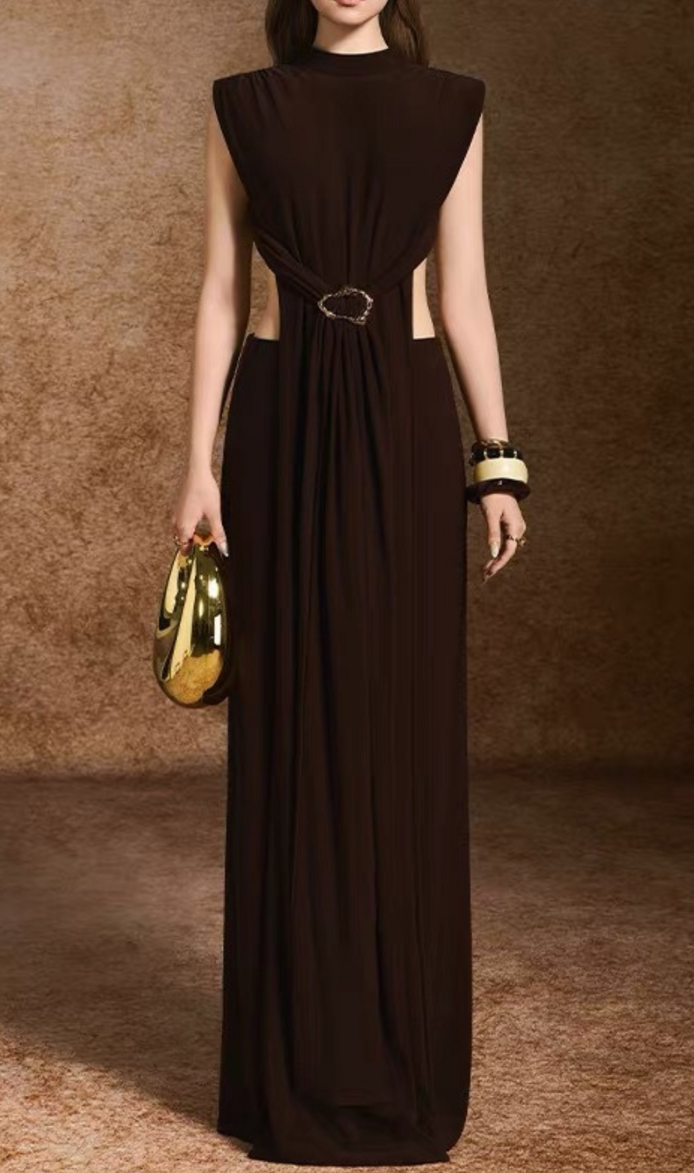 Hanna Coffee Backless Two-Piece Set