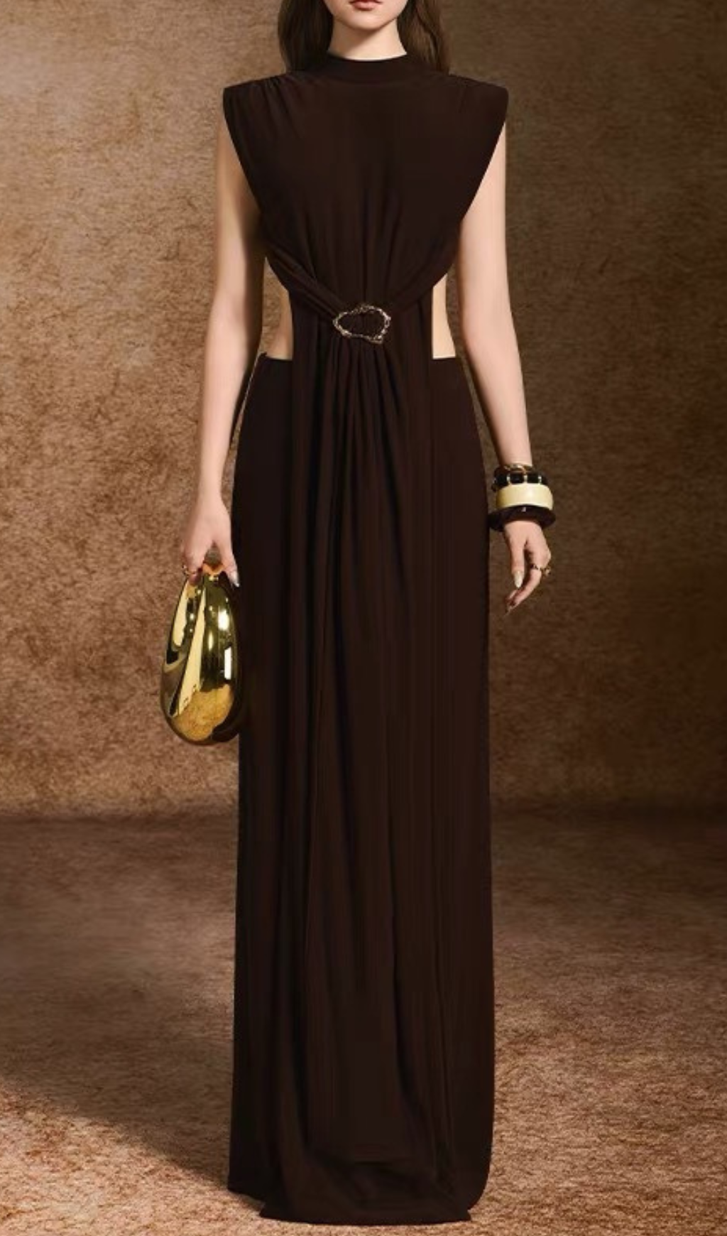 Hanna Coffee Backless Two-Piece Set