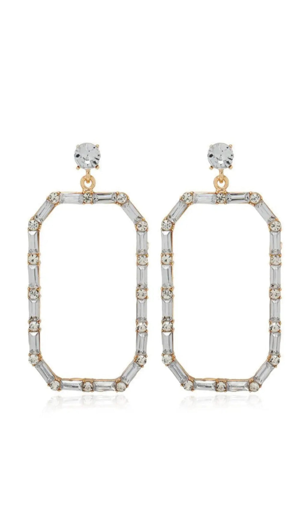 Square Diamonate Earrings