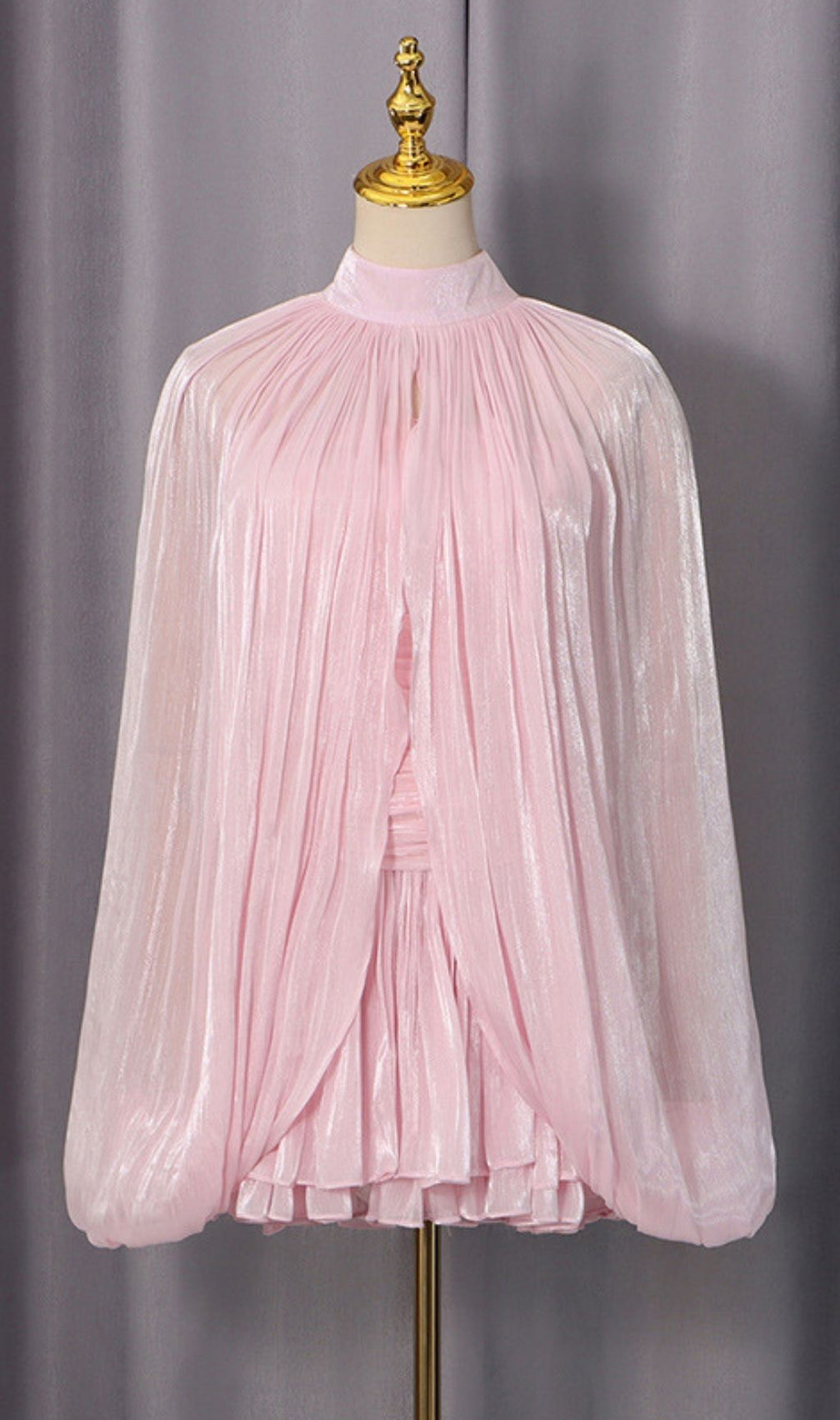 Katsumi Strapless Ruched Mini Dress With Smock