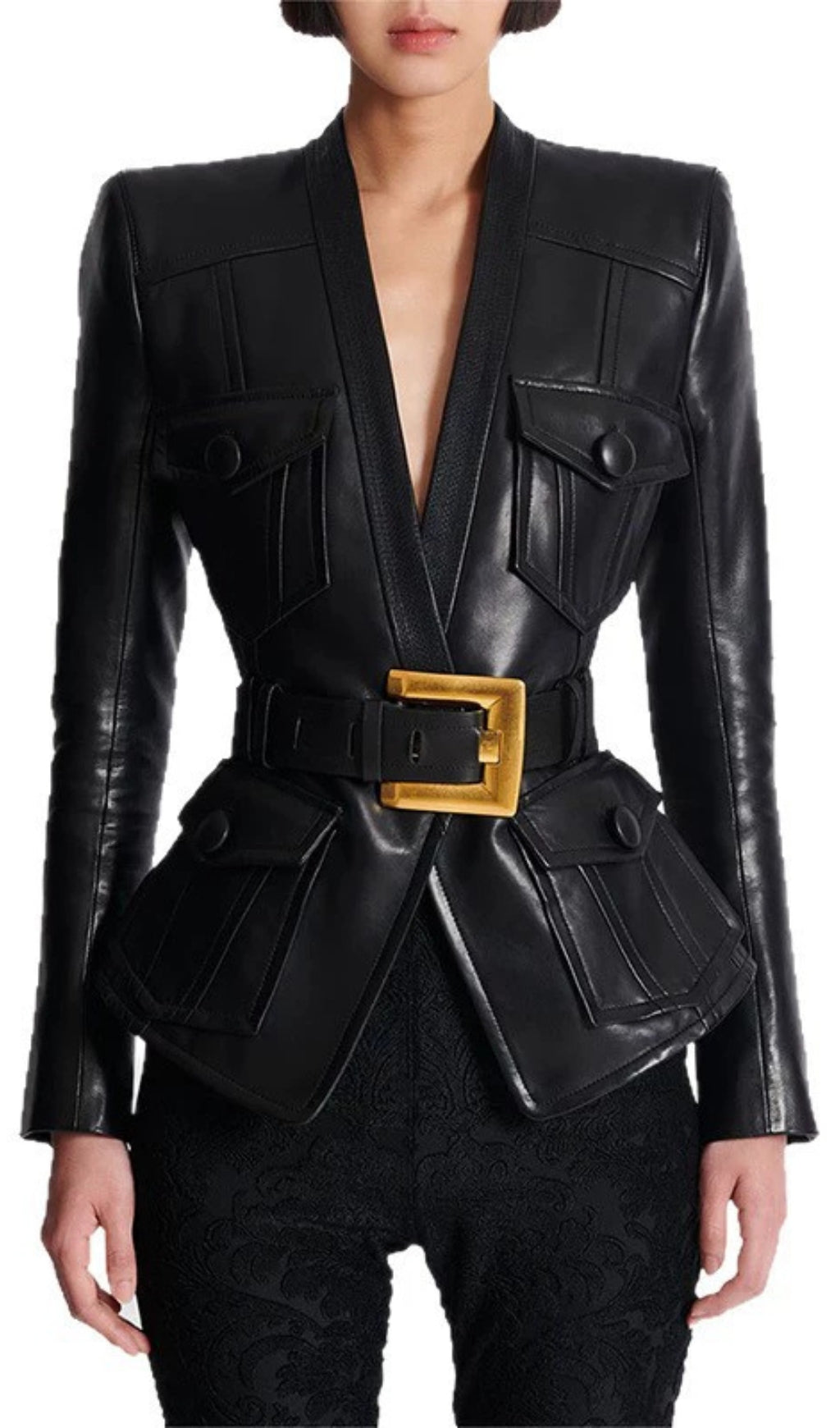 Gustavo Black Belt Jacket